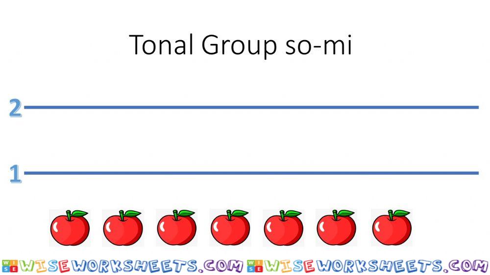 Tonal group so-mi