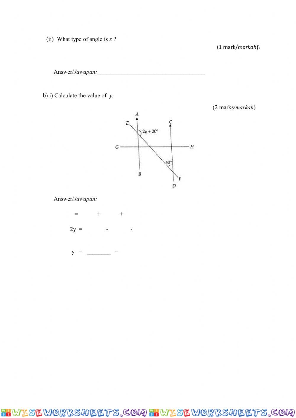 worksheet