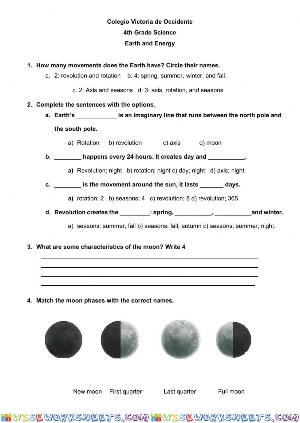 Science Exam 4