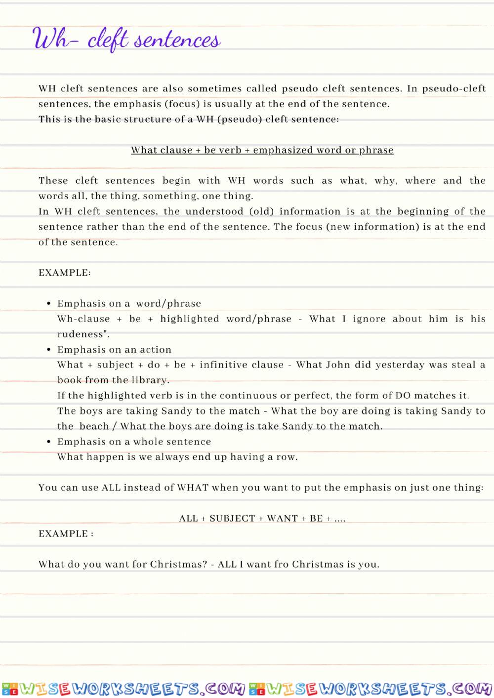 worksheet