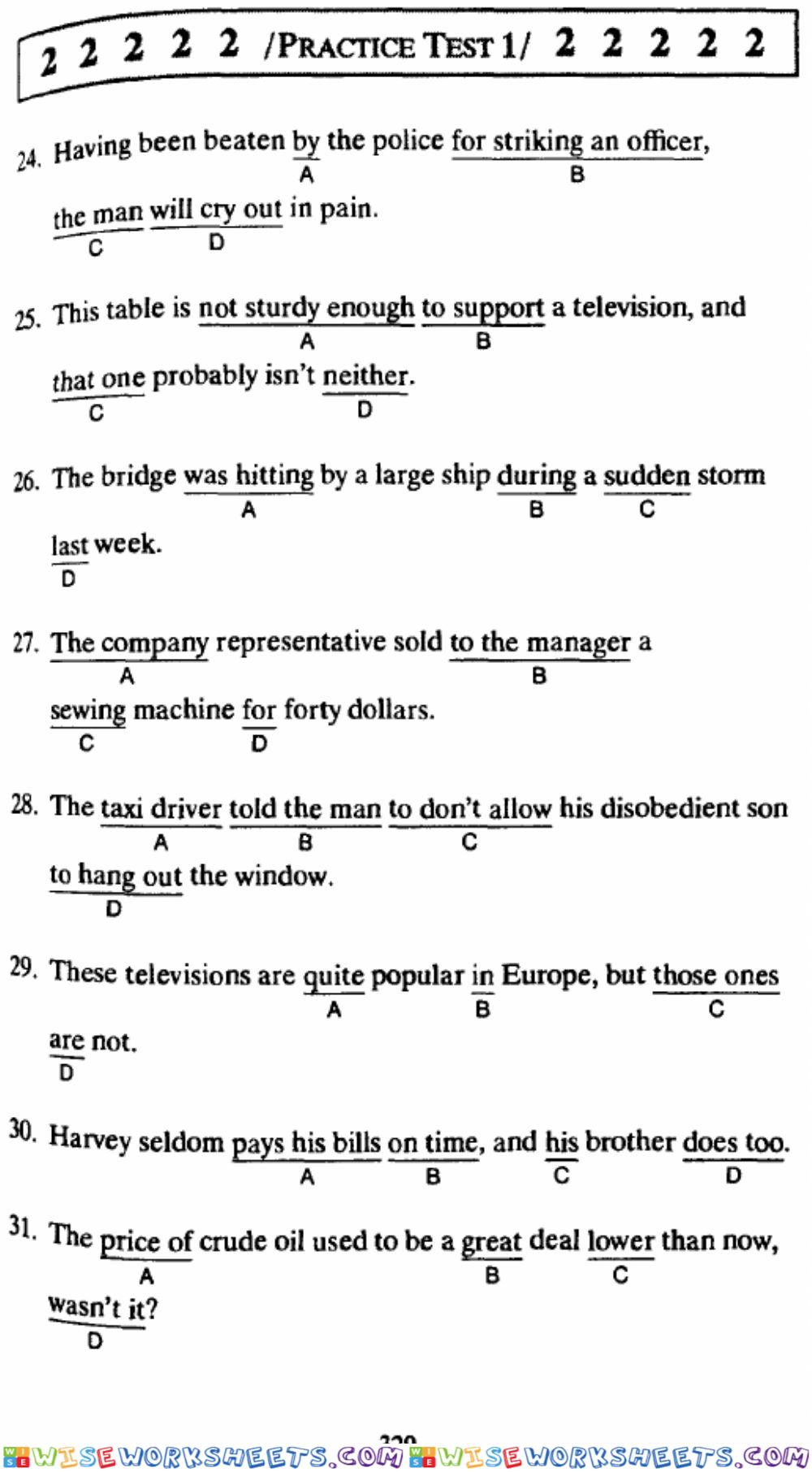 worksheet