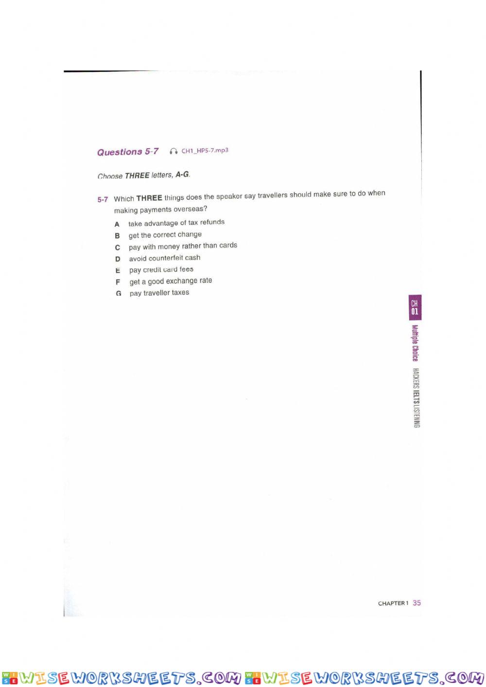 worksheet