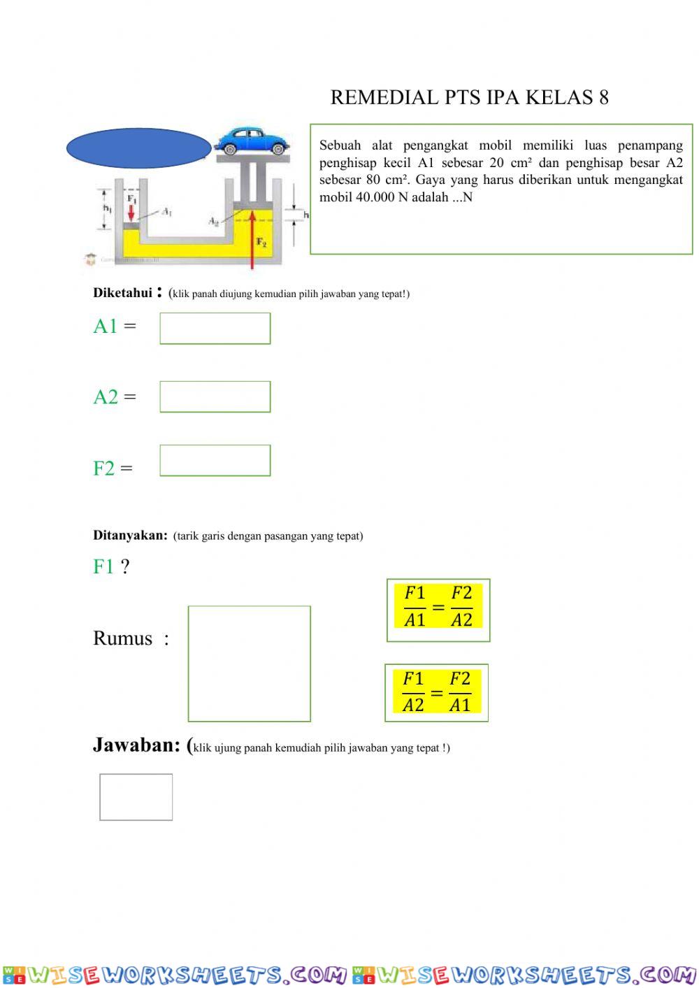 Remedial PTS IPA kelas 8