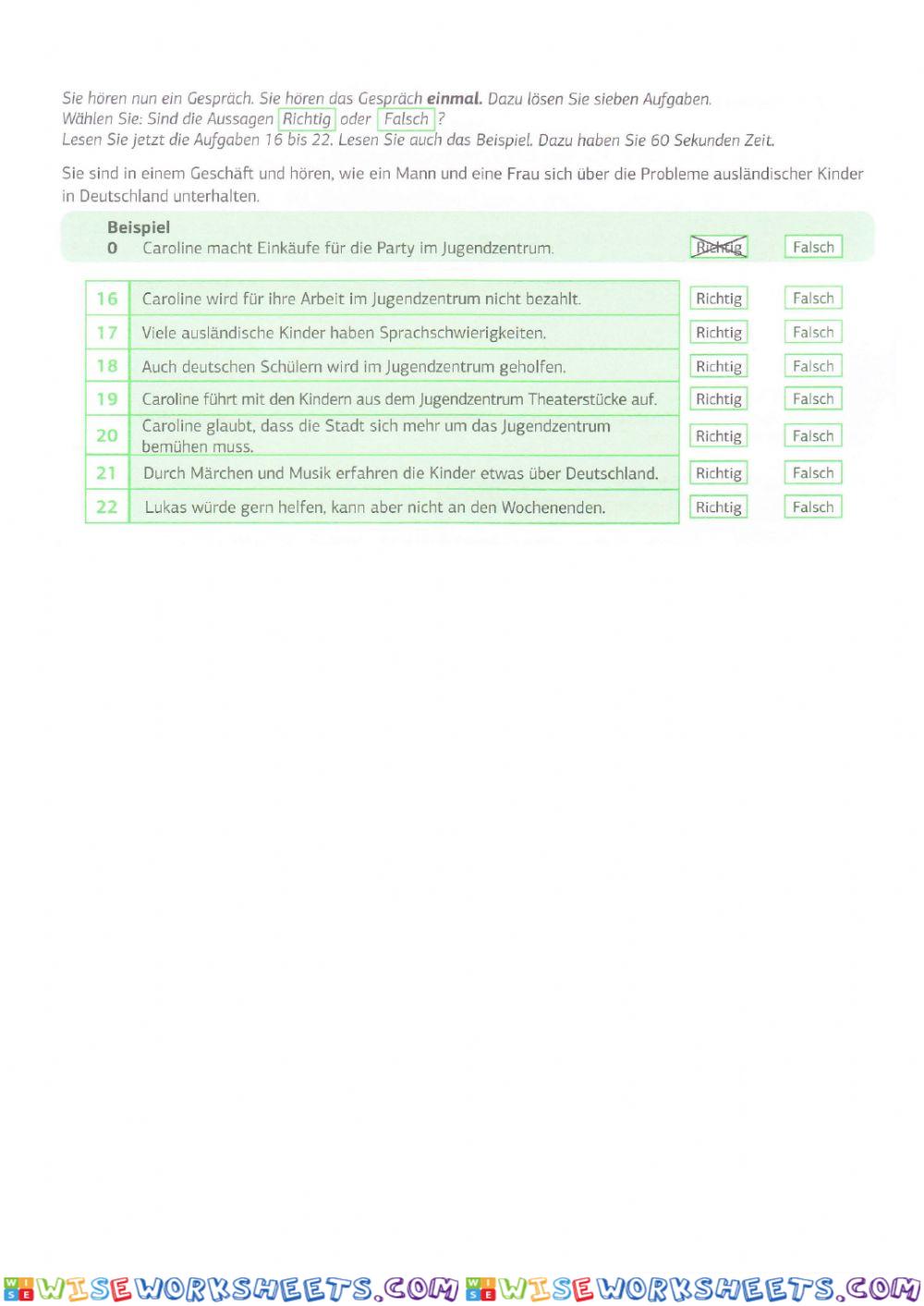 worksheet