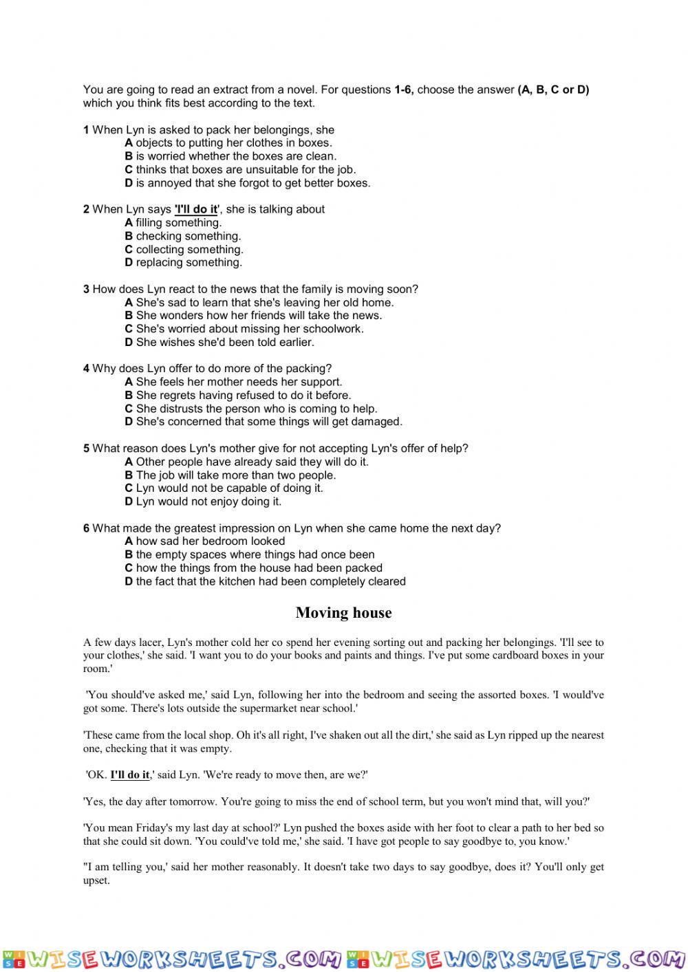 worksheet