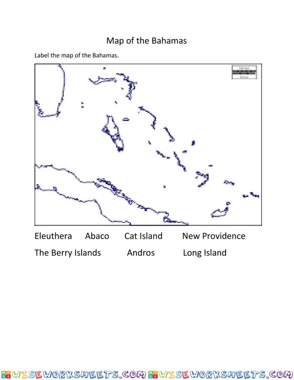 Labelling the Map of the Bahamas