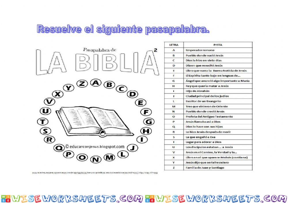 Pasapalabra Biblia