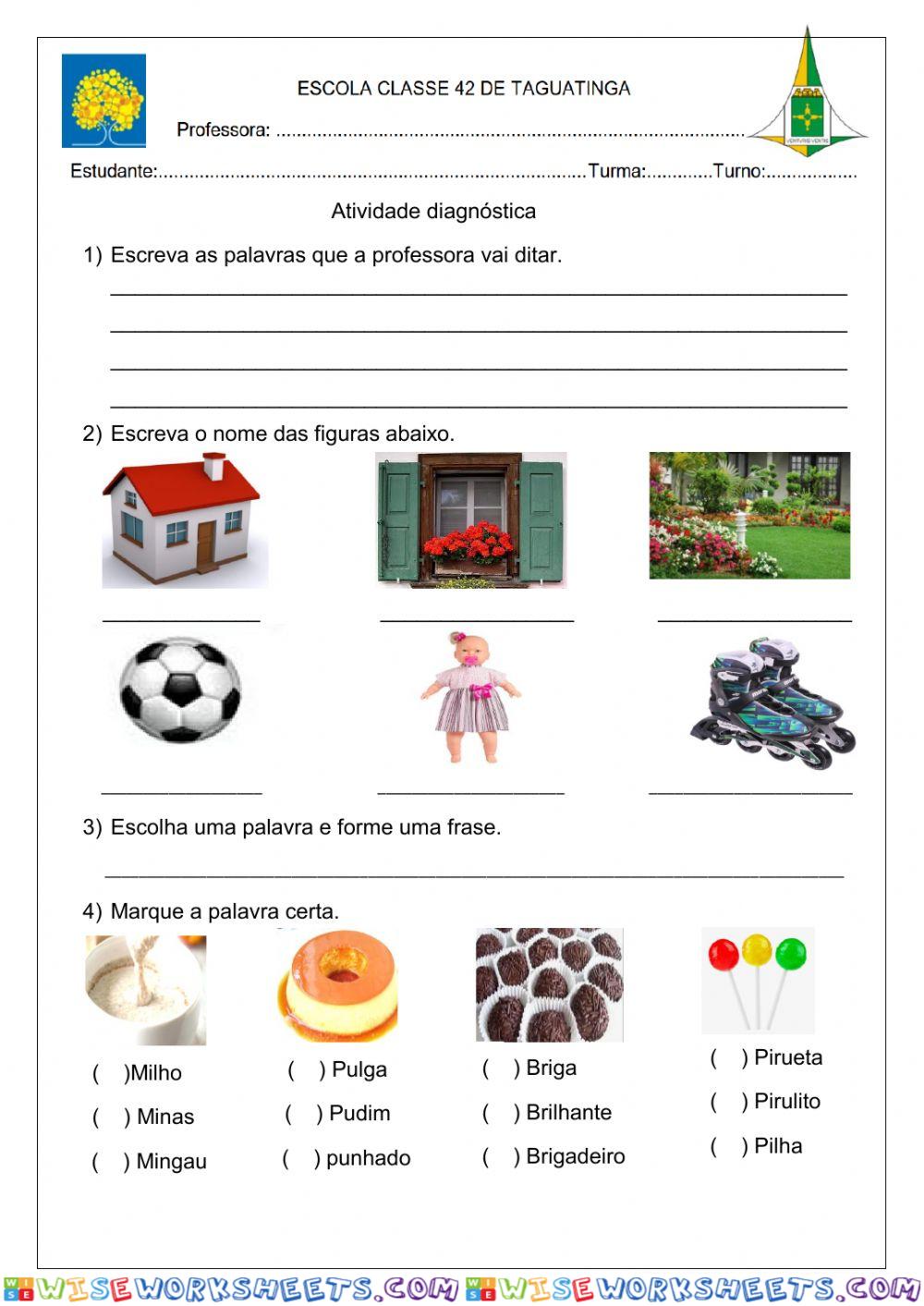 Atividade diagnóstica