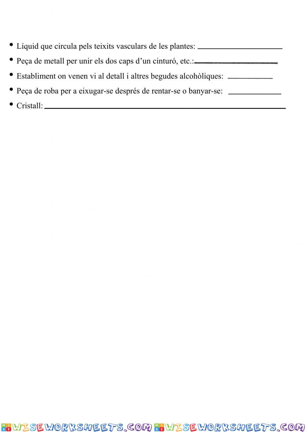 worksheet