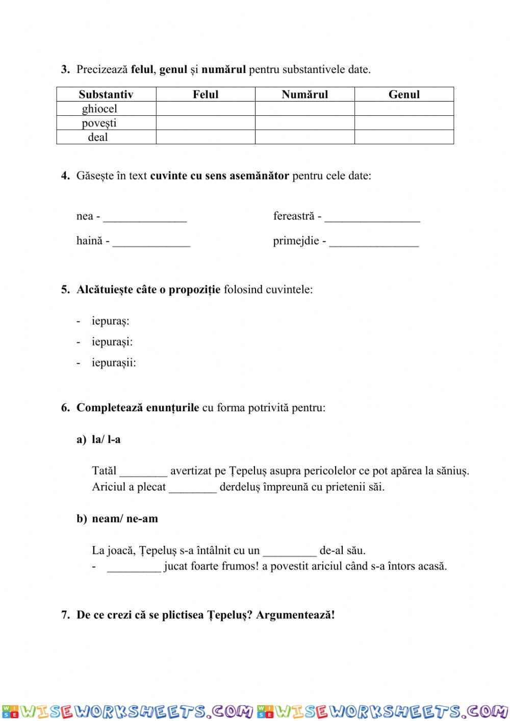 worksheet