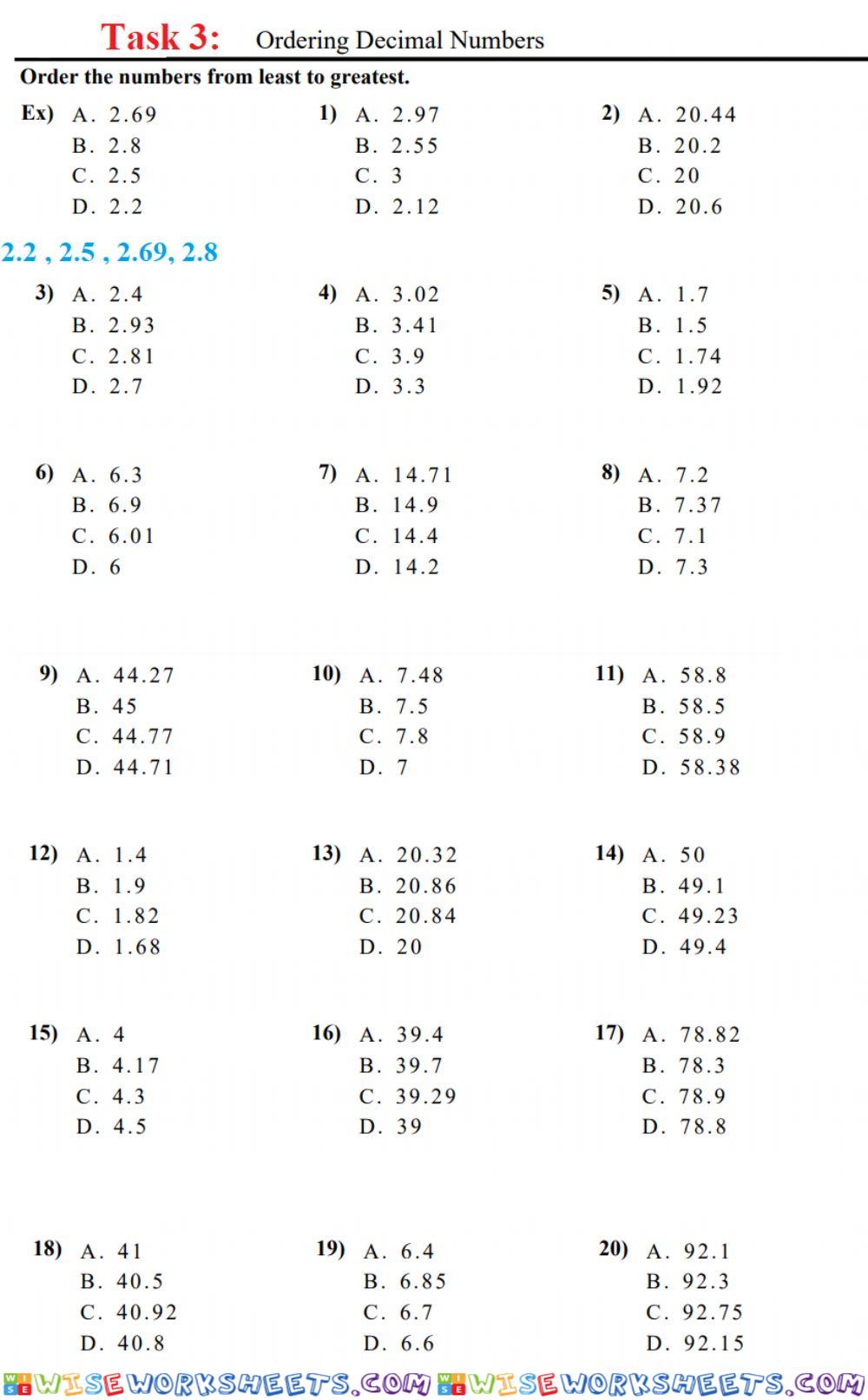 Mathematics Task 3