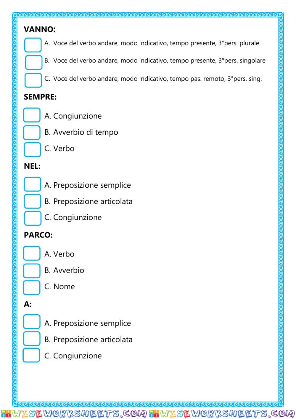 worksheet