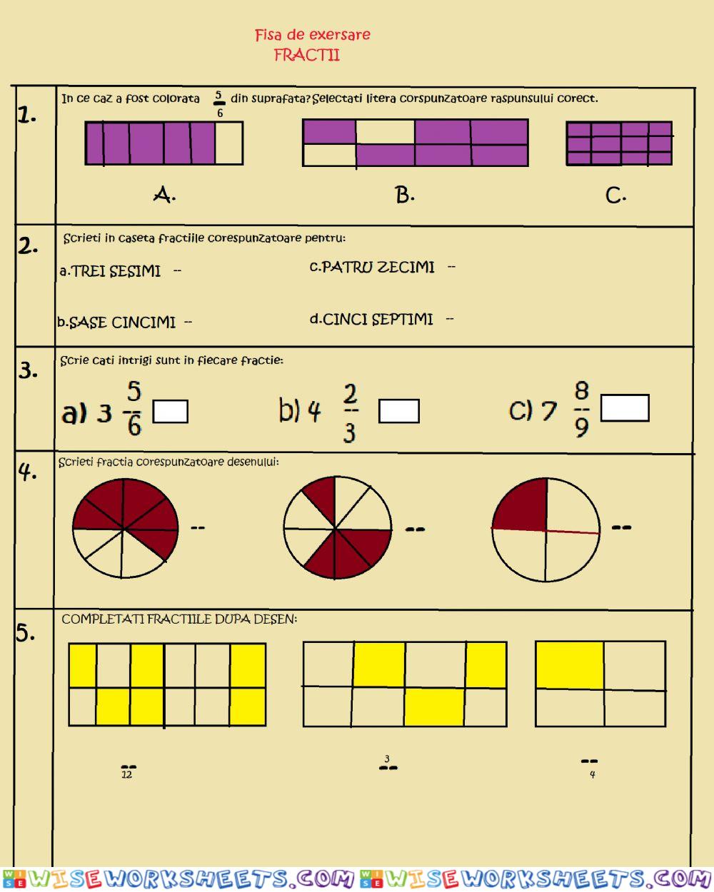 Matematica fractii