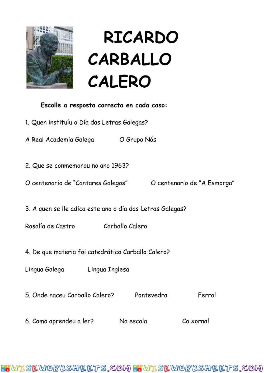 Carballo Calero. Día das Letras Galegas 2020