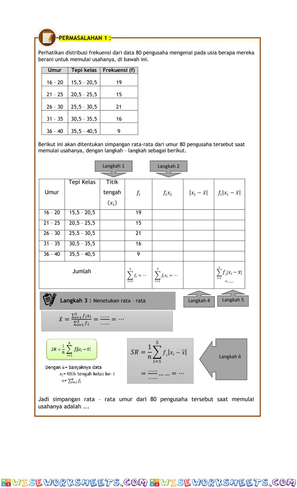 worksheet