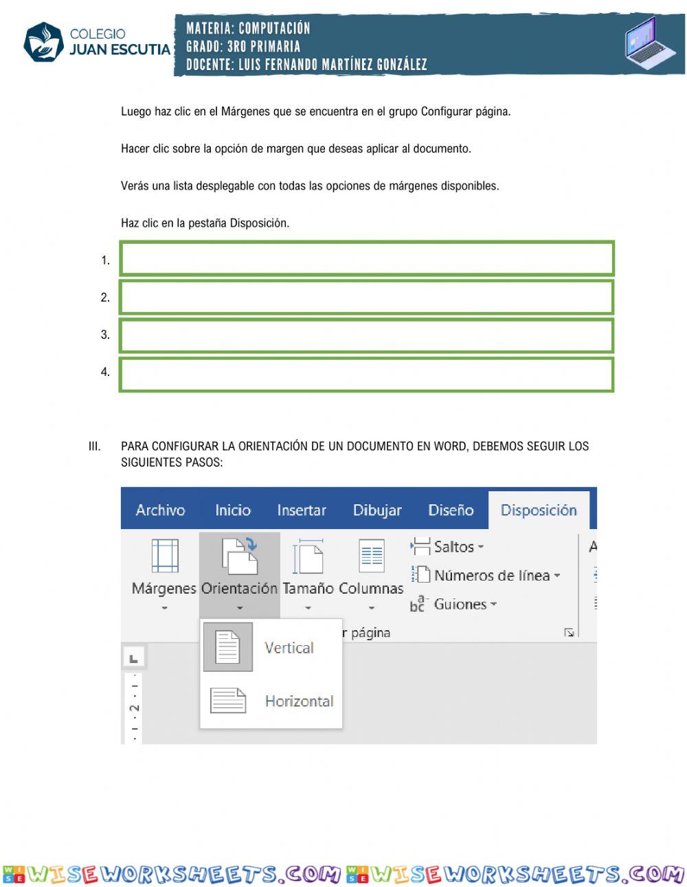 worksheet