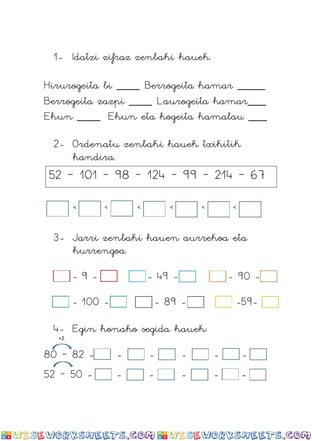 worksheet