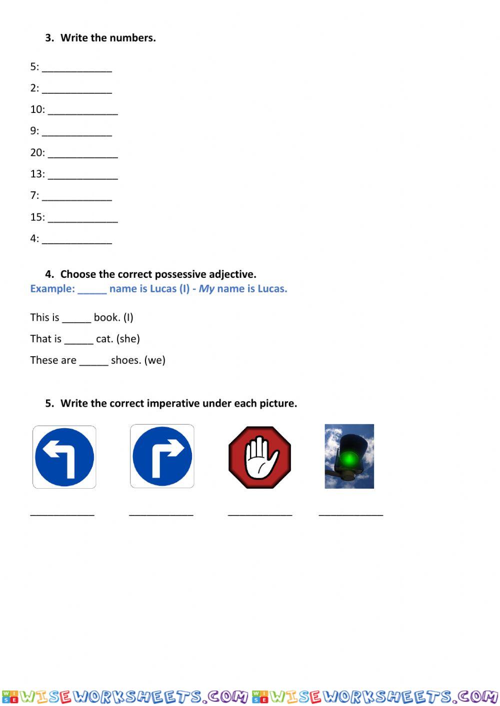 worksheet