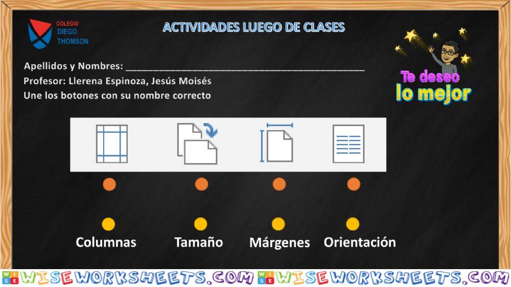 Ficha clase 4 - 6º grado