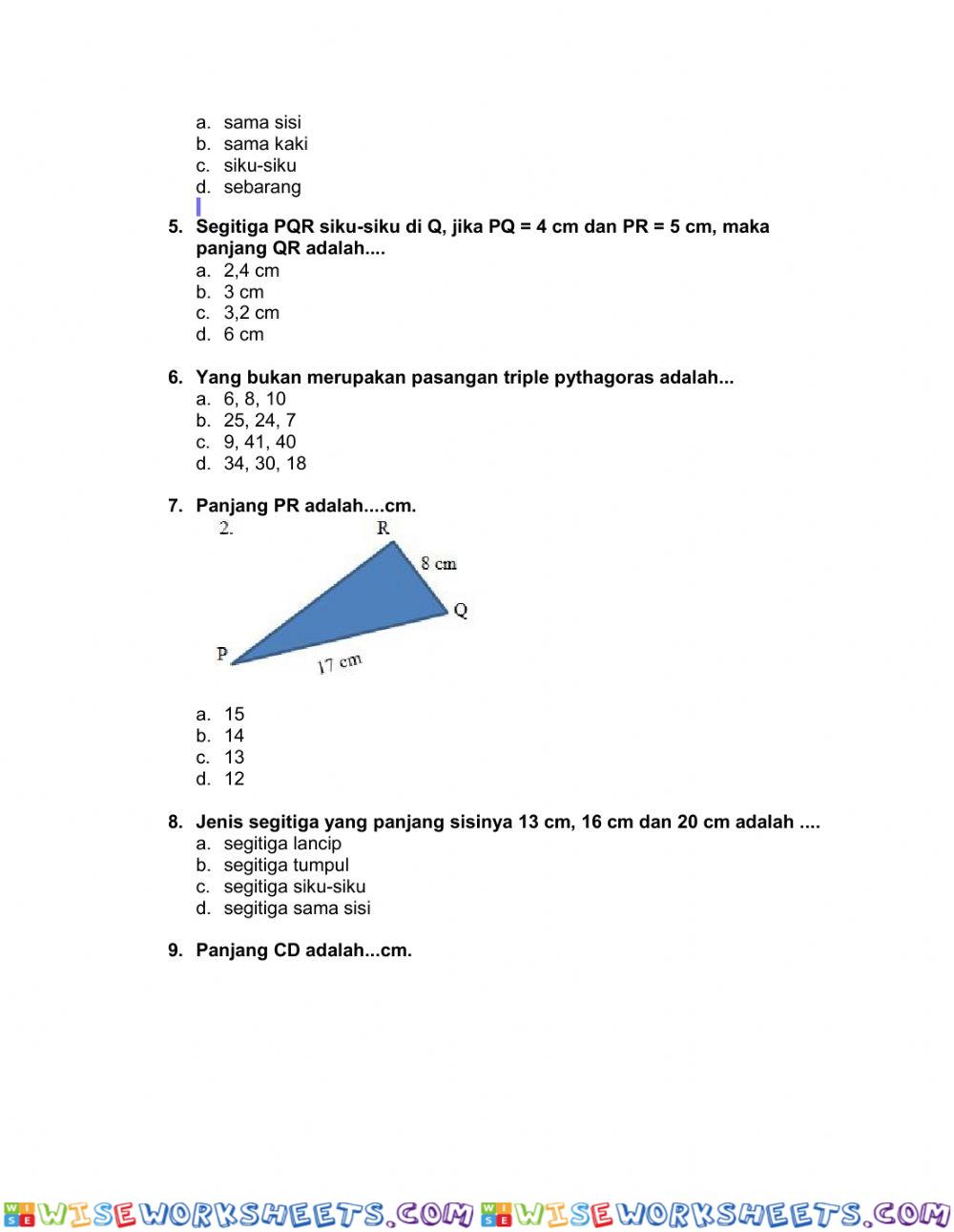 worksheet