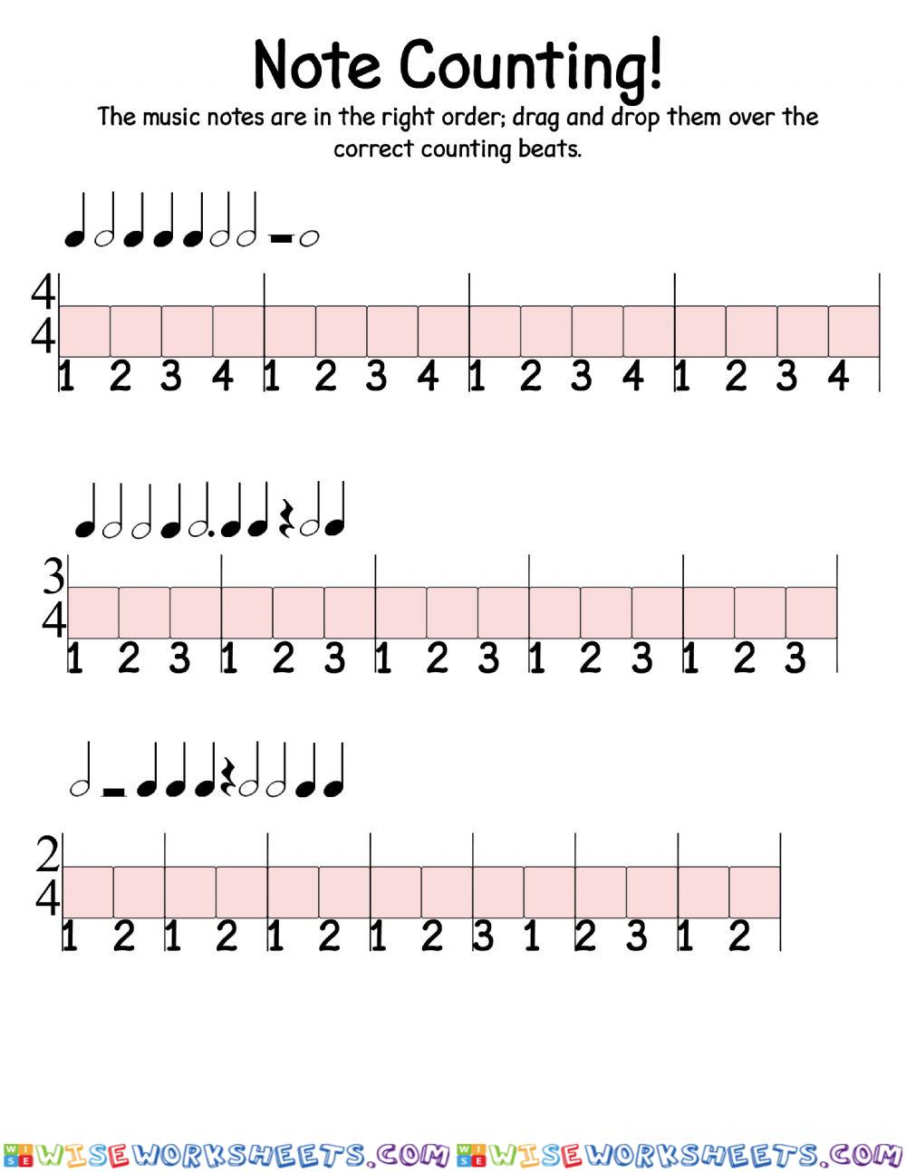 Counting out notes