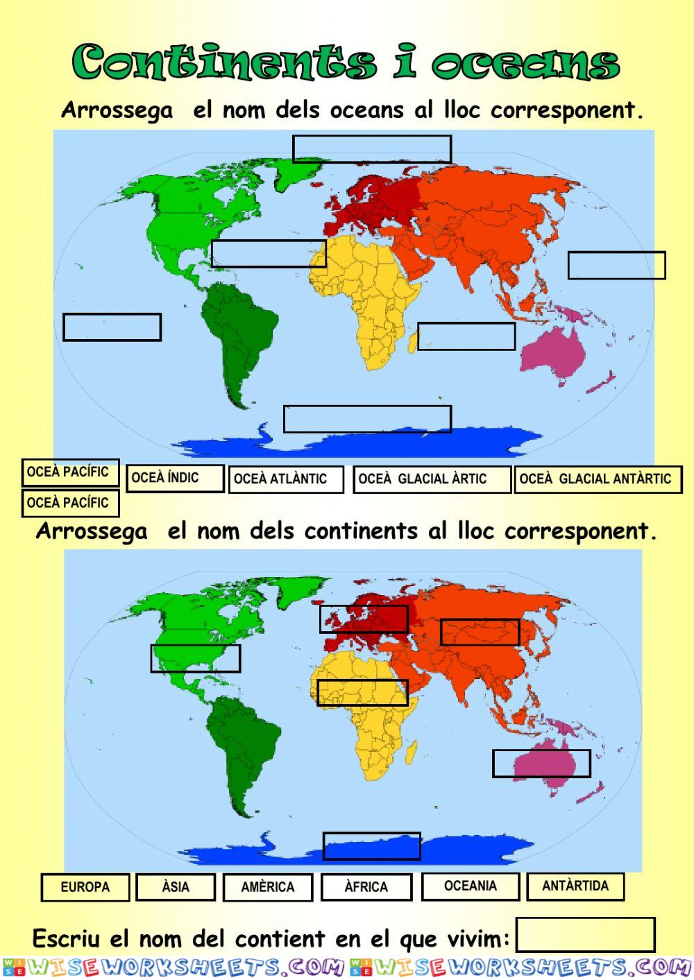 Continents i oceans