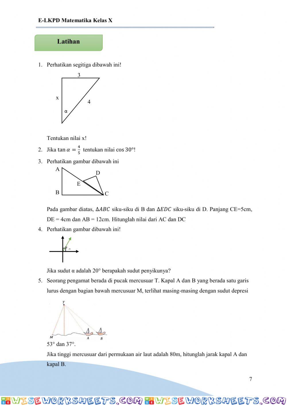 worksheet