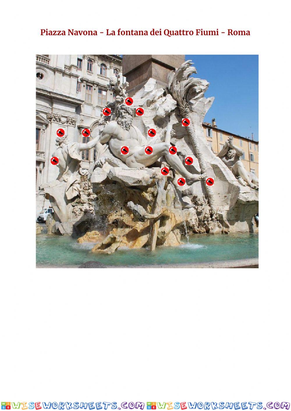 Piazza Navona - La fontana dei quattro fiumi