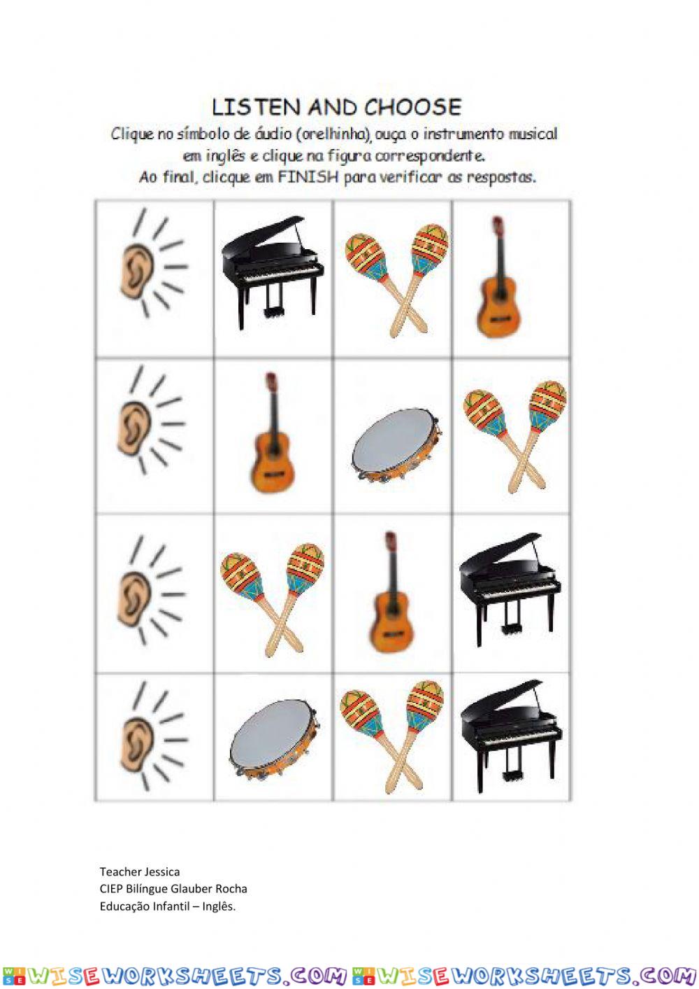 Musical Instruments -listening