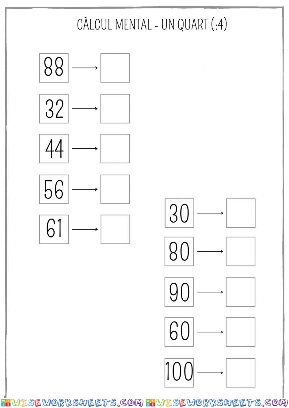 worksheet