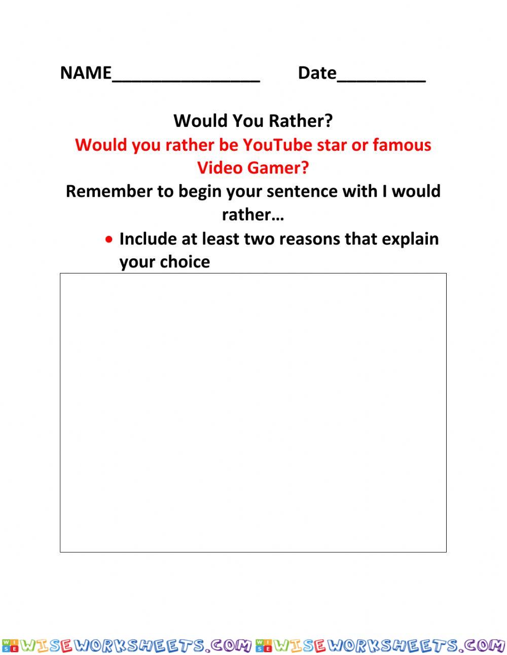 Would you rather