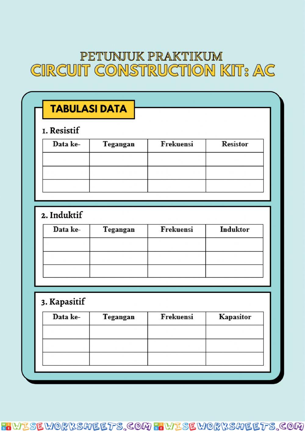 worksheet