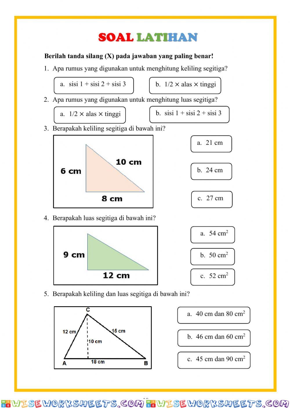 worksheet