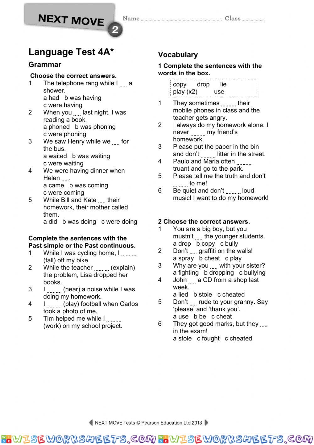 worksheet