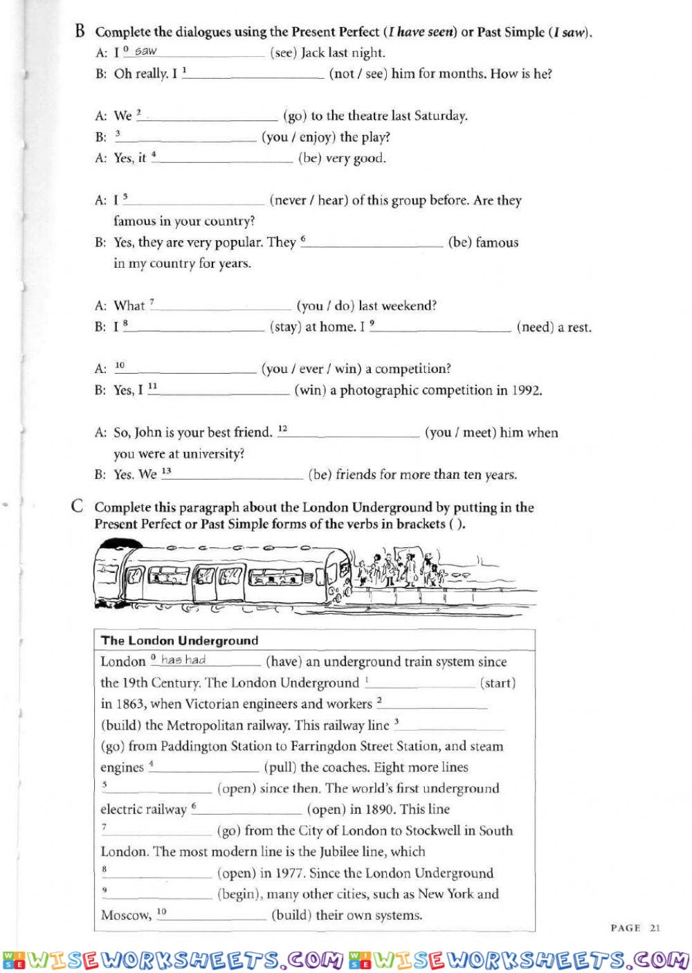 Present Perfect or Past Simple