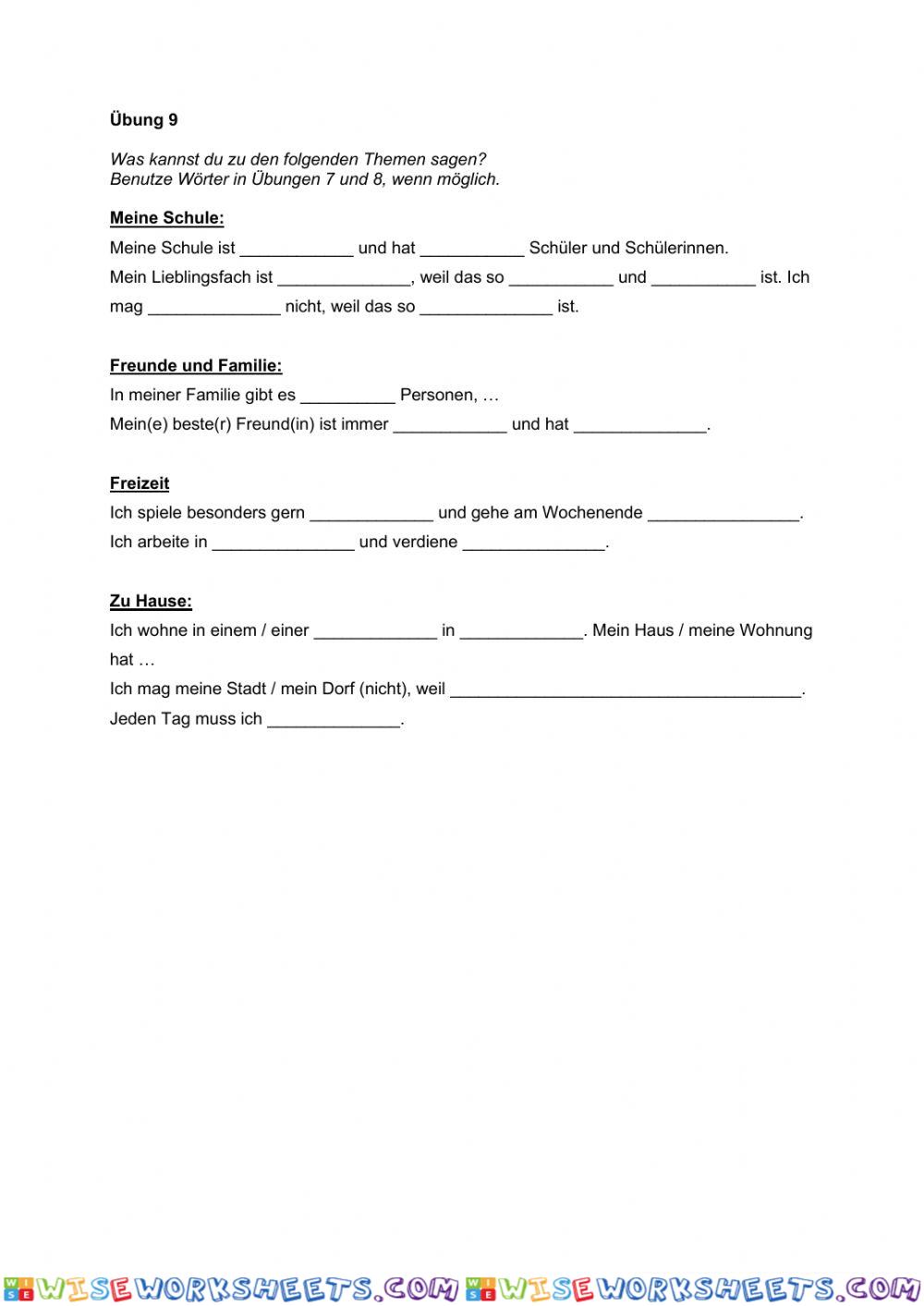 worksheet