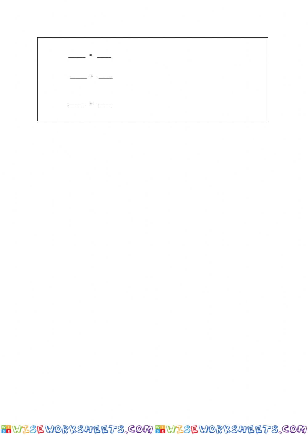worksheet