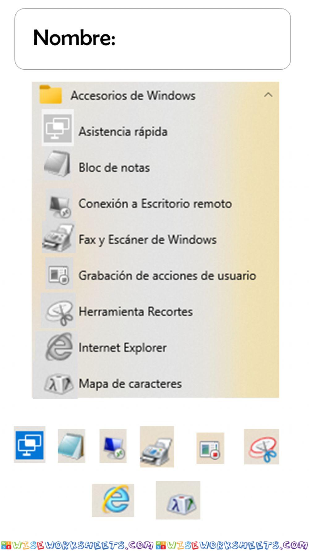 Accesorios de Windows