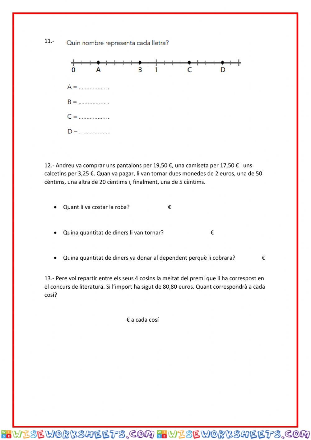 worksheet