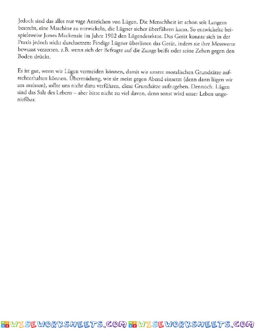 worksheet