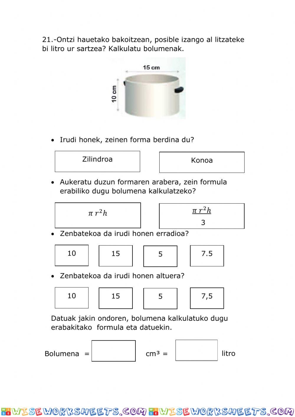 worksheet