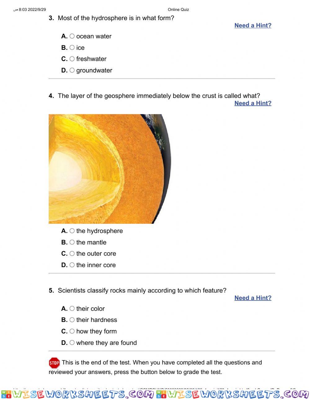 worksheet
