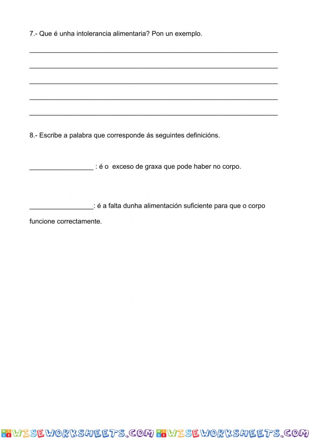 worksheet