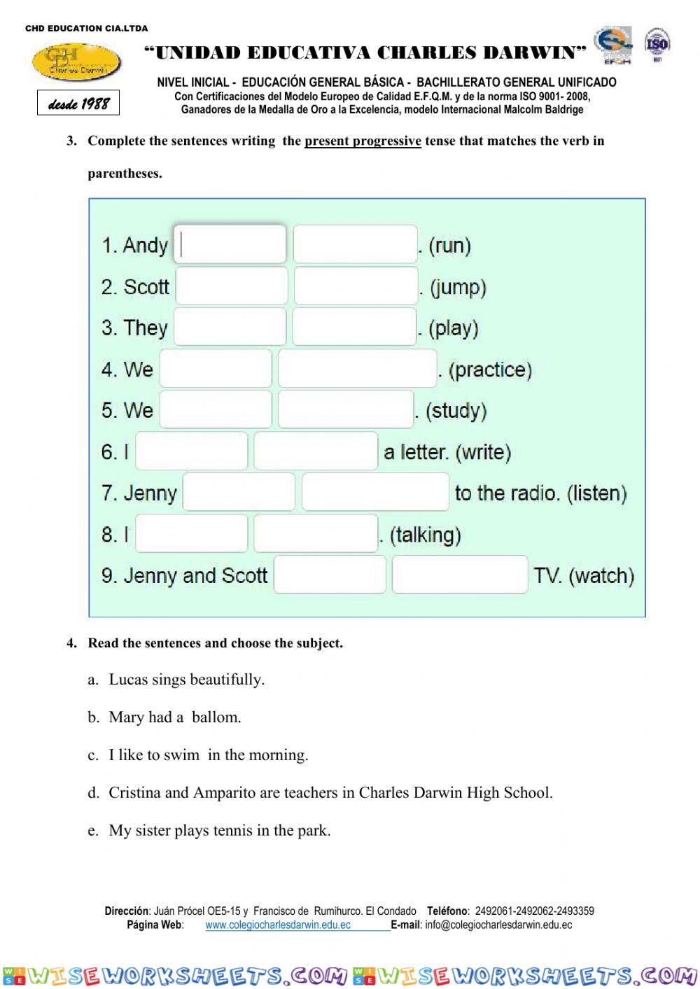 worksheet