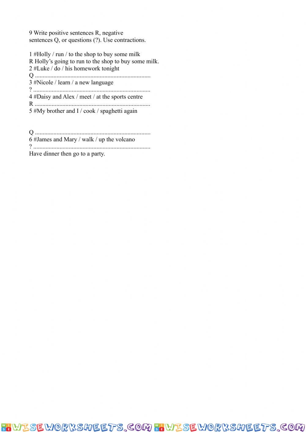 worksheet