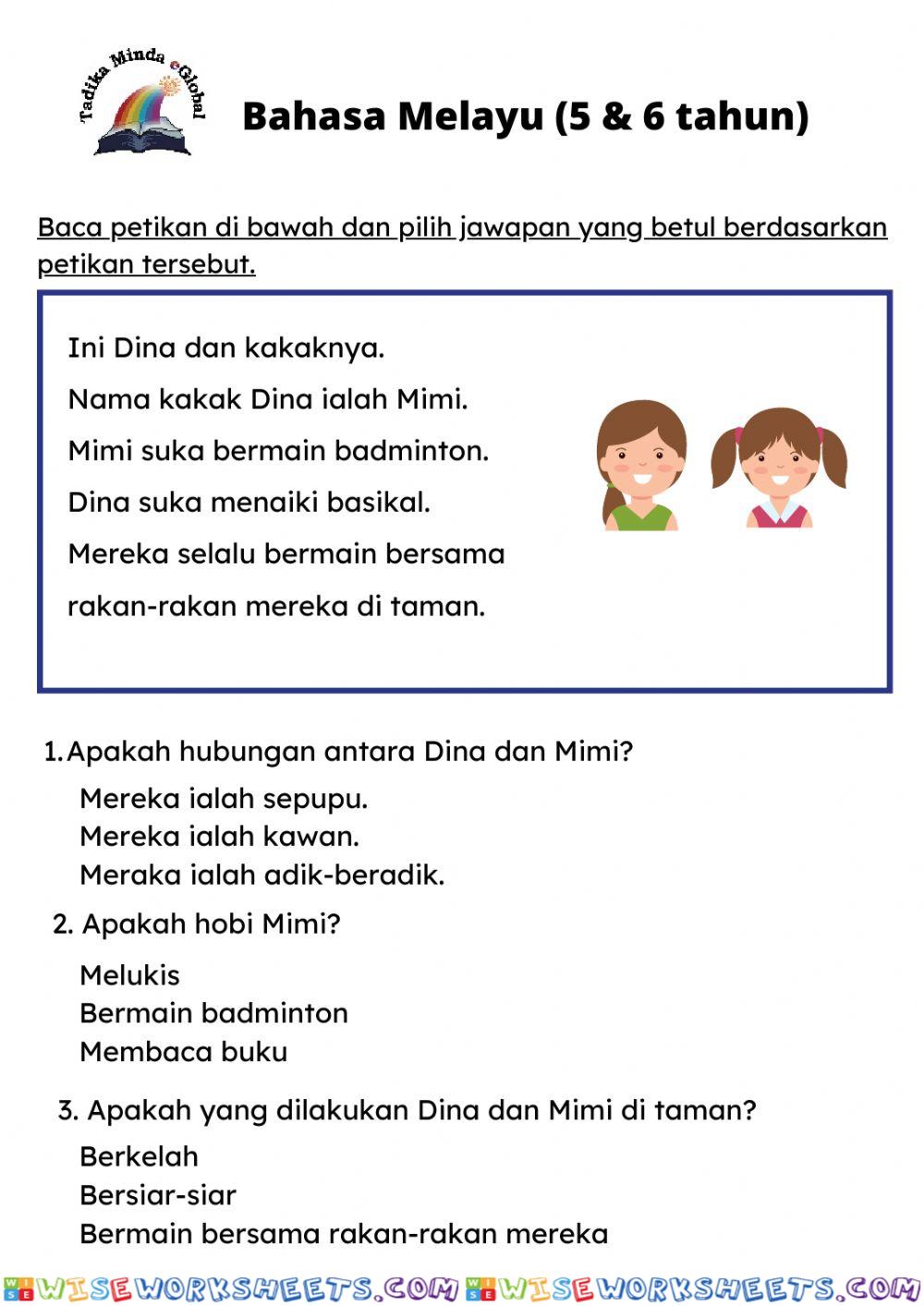 5 & 6 Tahun: BM (Pemahaman)