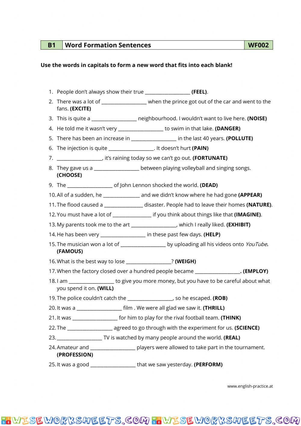 worksheet