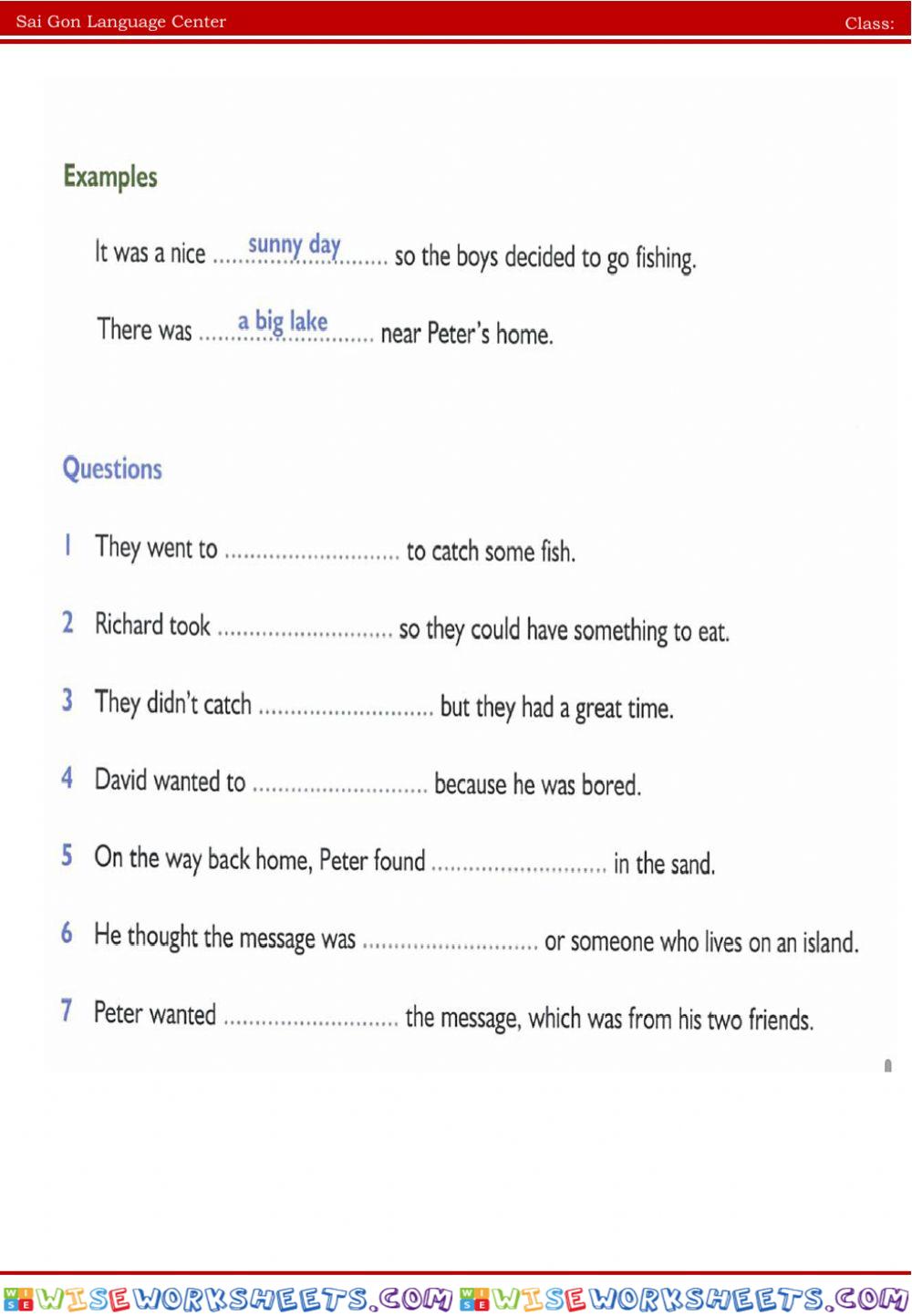 worksheet