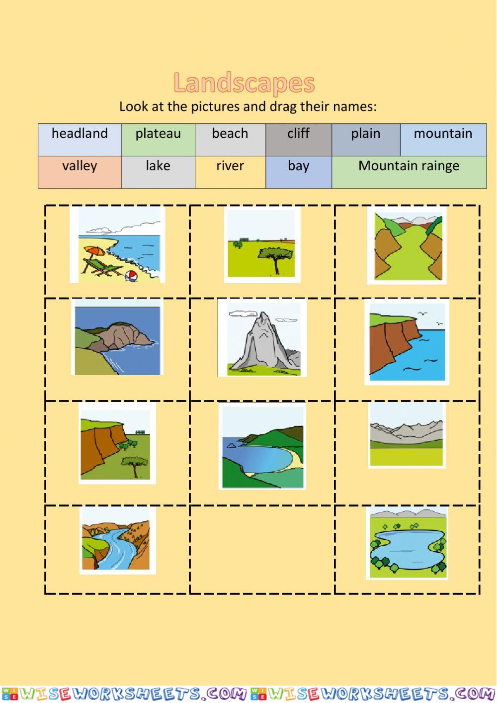 Landscapes features