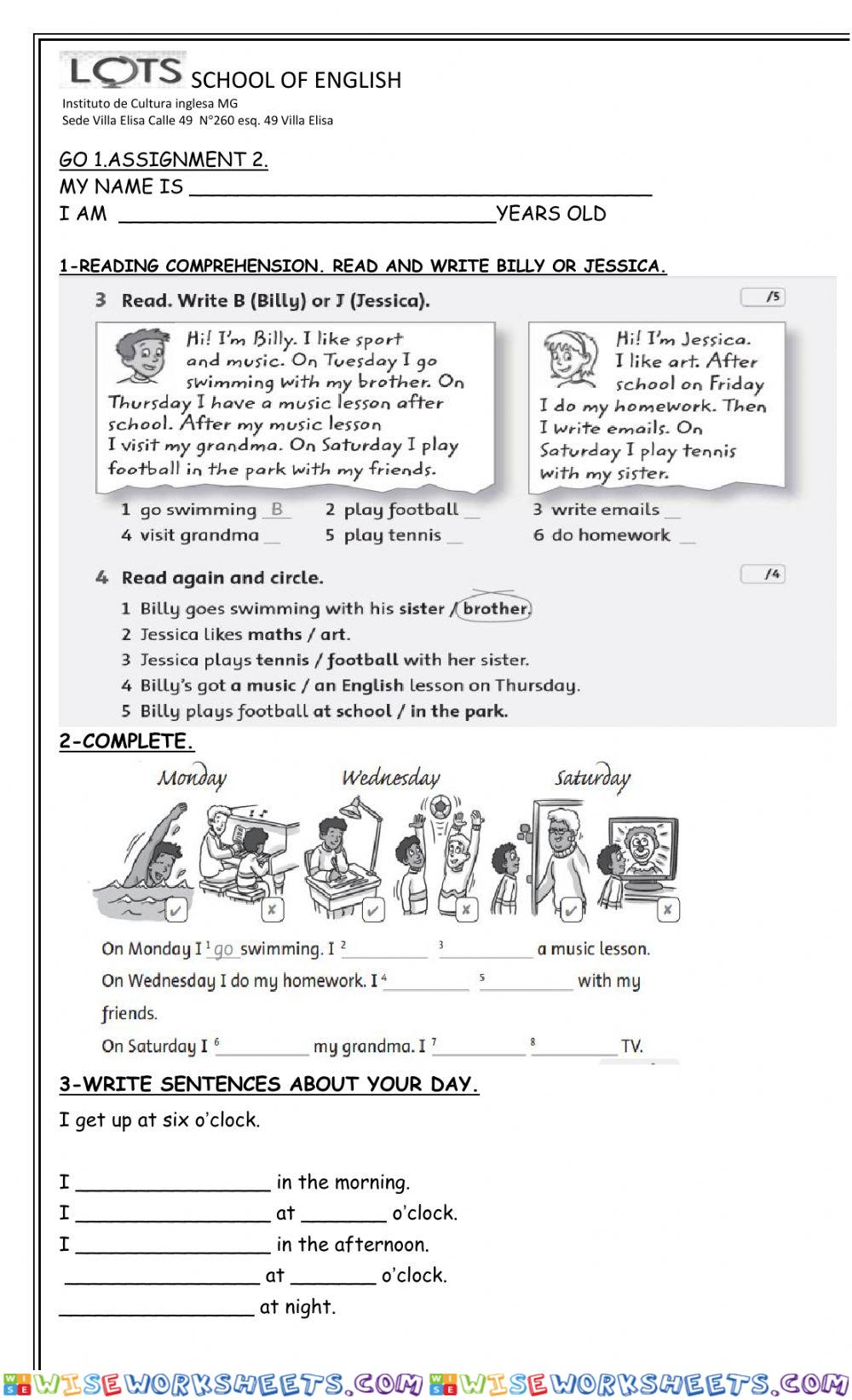 Go 2 - assignment